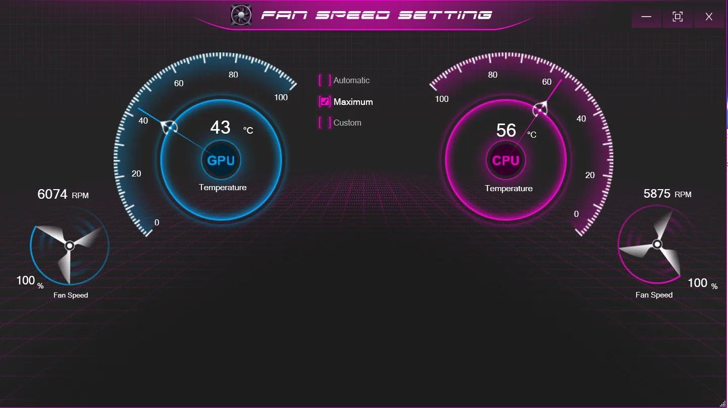 Fan Speed Setting screenshot 2