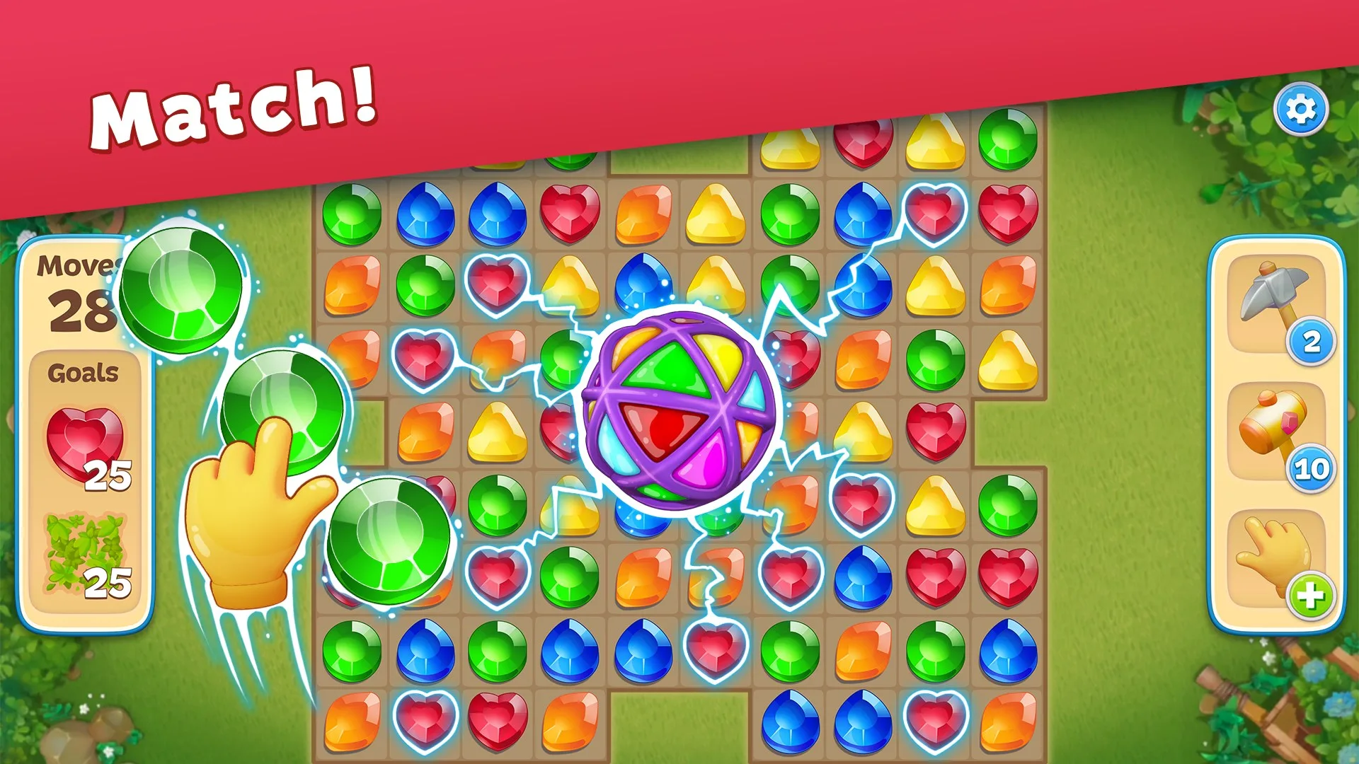 Gem Valley: Match 3 Puzzle screenshot 2