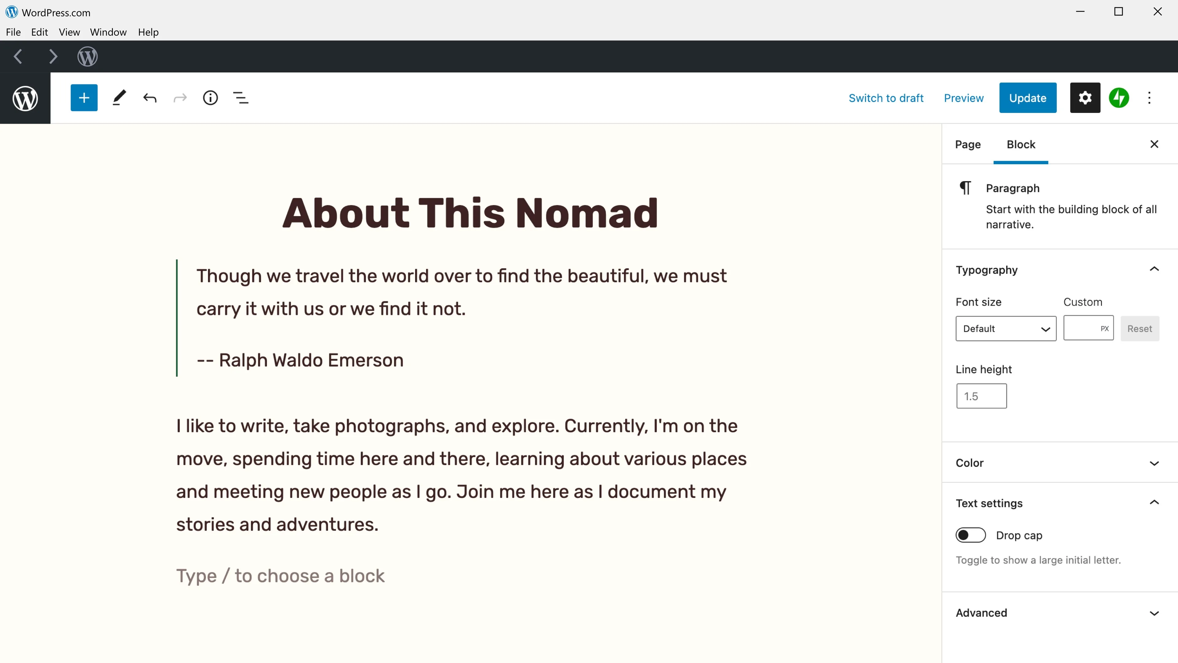 WordPress.com screenshot 3