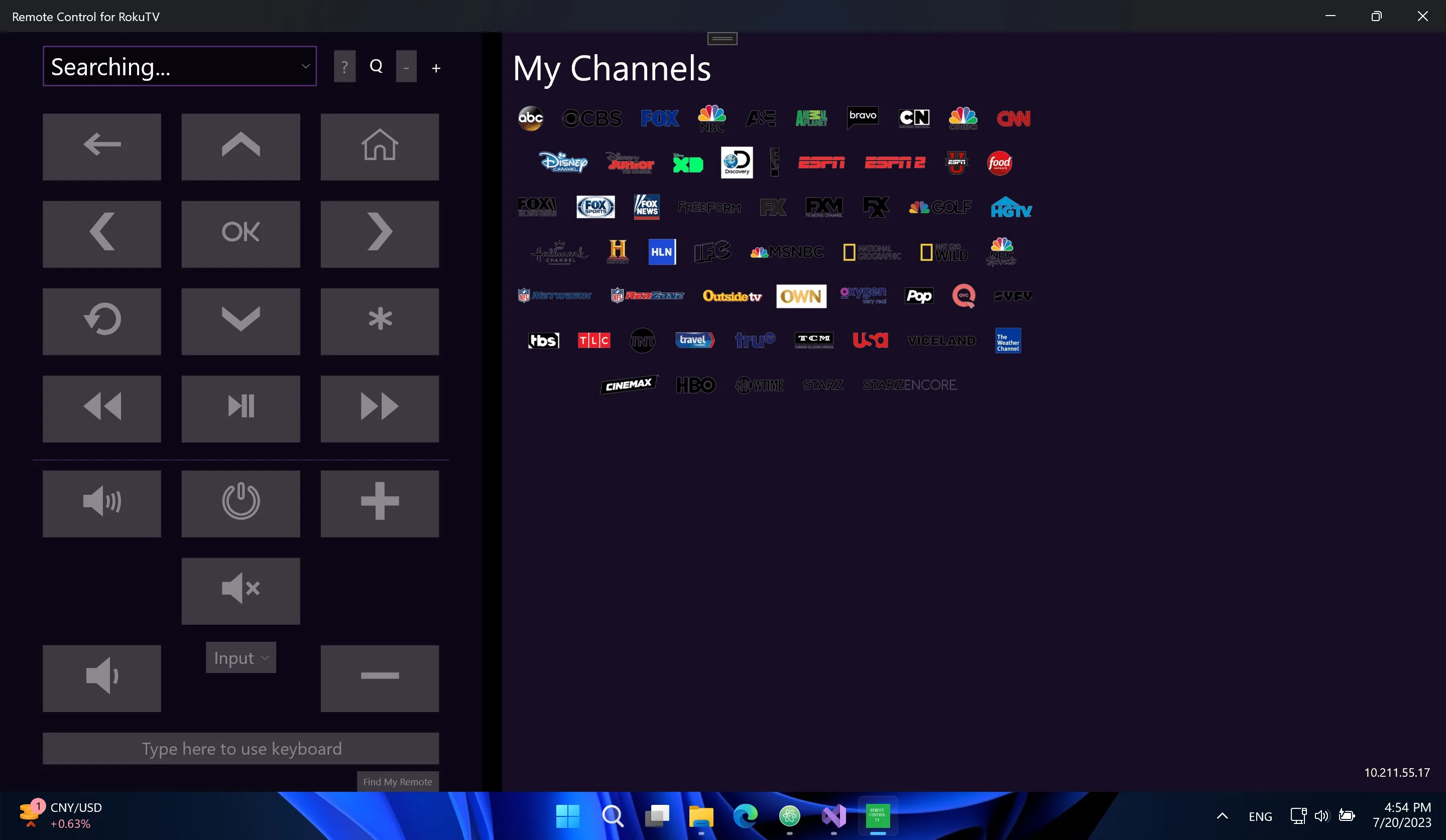 Remote Control for RokuTV screenshot 1