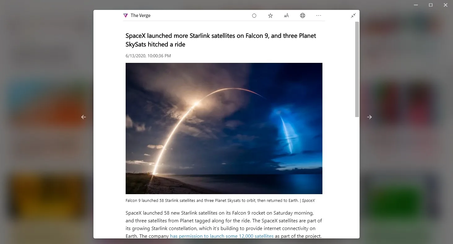 Fluent Reader screenshot 3