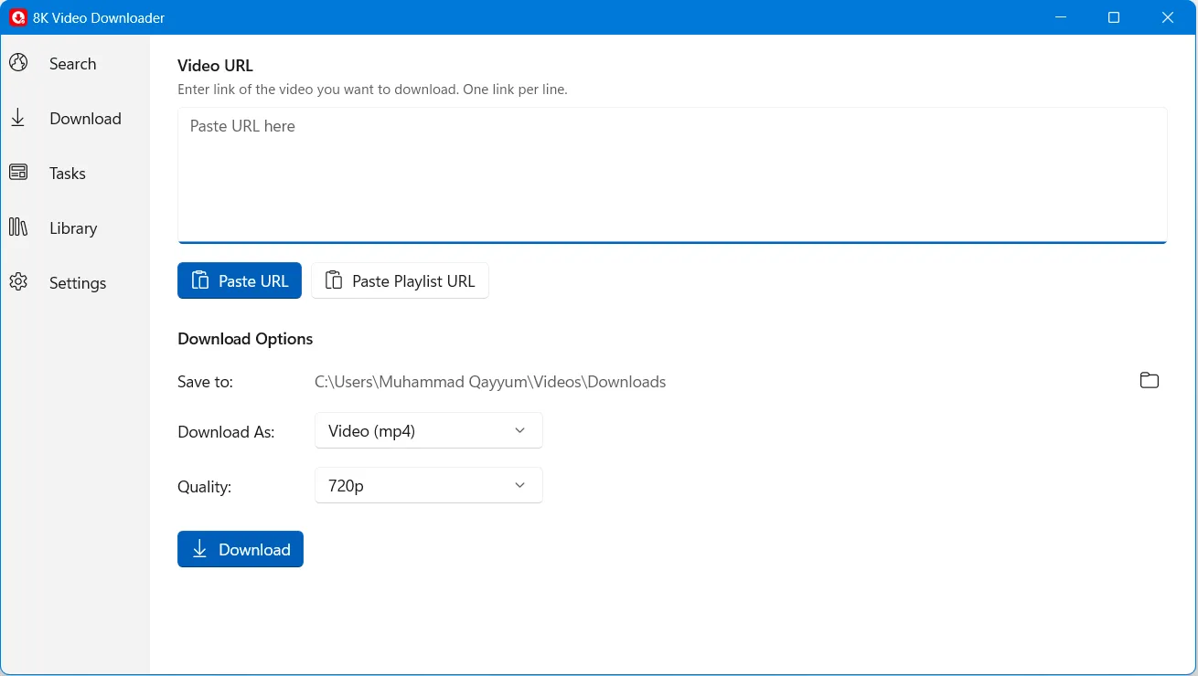8K Video Downloader screenshot 1