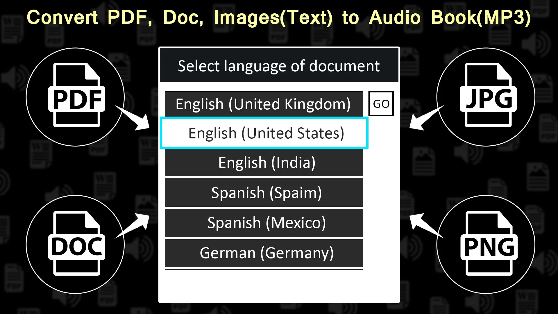 AUDIO BOOK MAKER : OCR AND TEXT READER screenshot 1