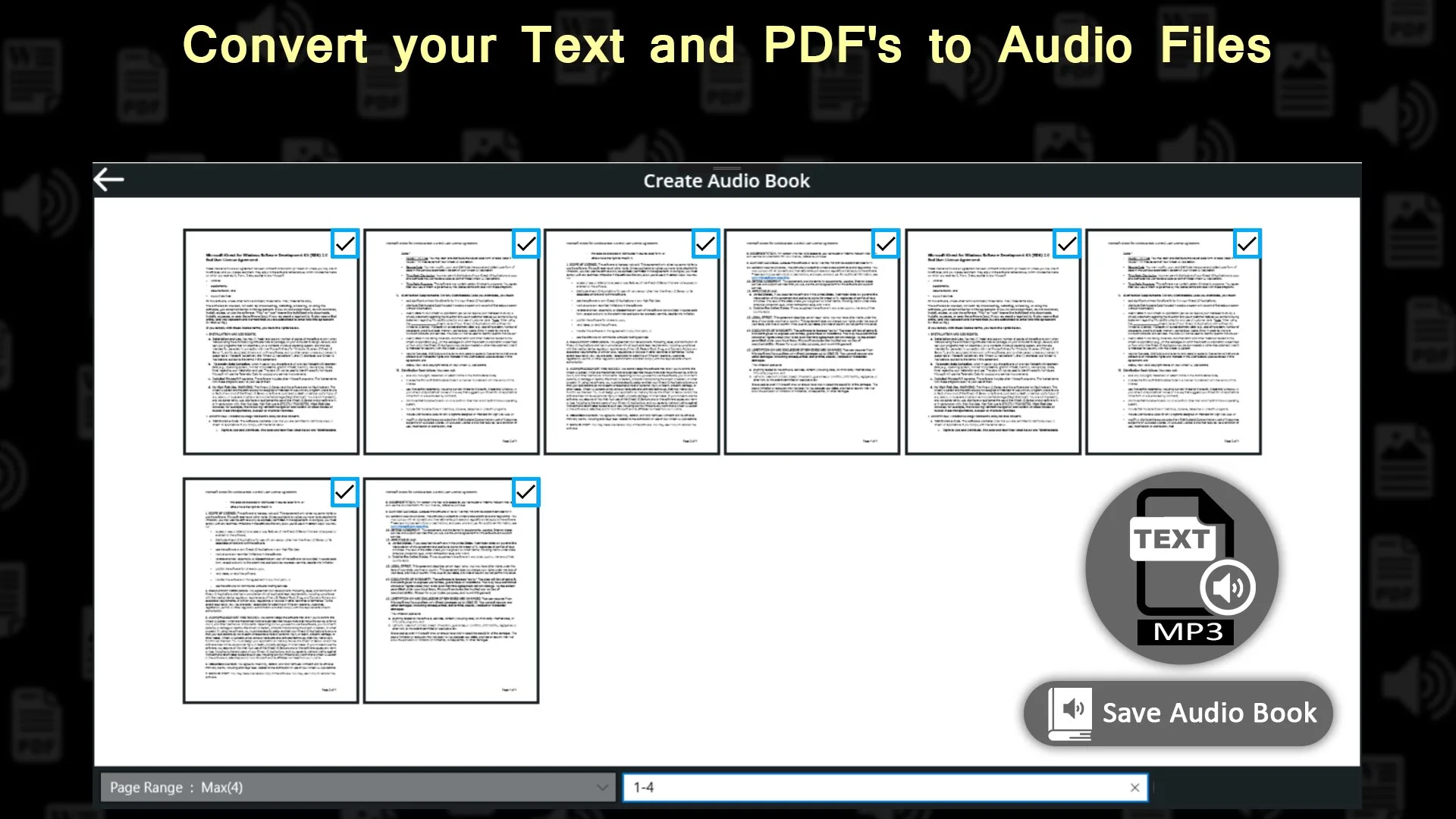AUDIO BOOK MAKER : OCR AND TEXT READER screenshot 2