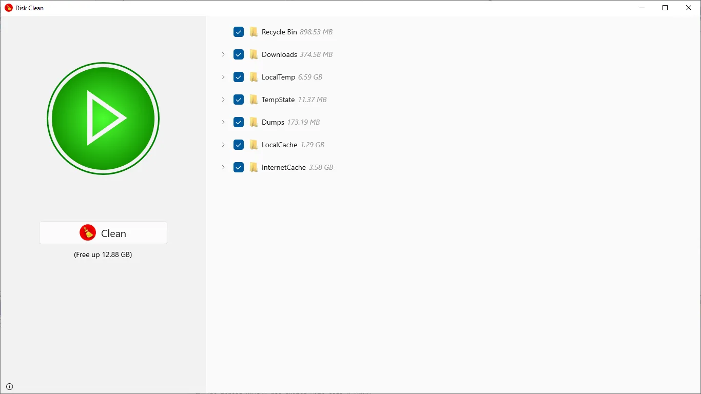 Disk Clean screenshot 1
