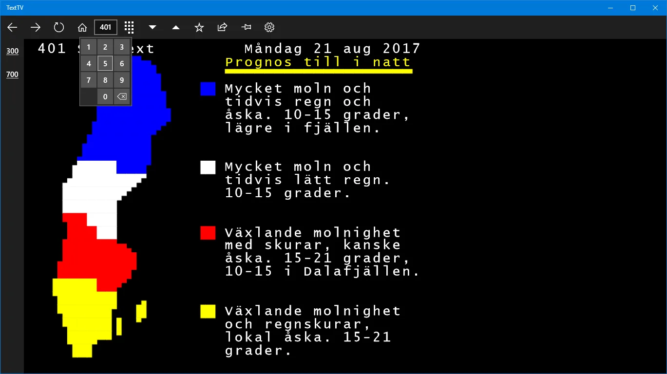 TextTV screenshot 2