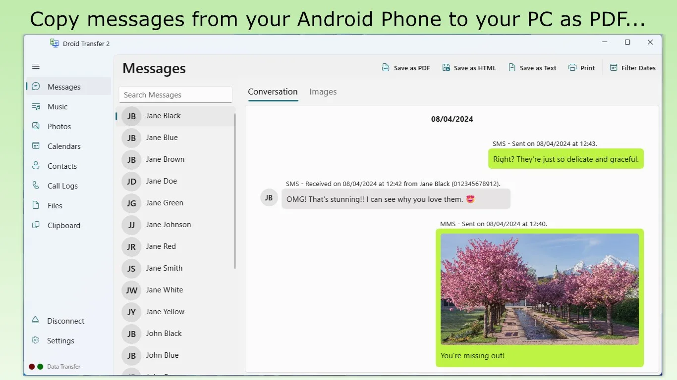 Droid Transfer screenshot 4
