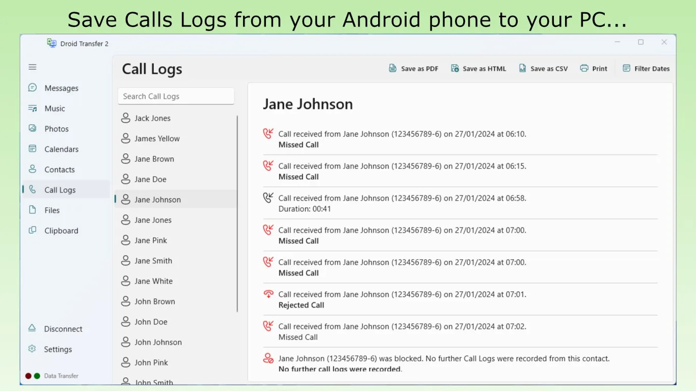 Droid Transfer screenshot 5