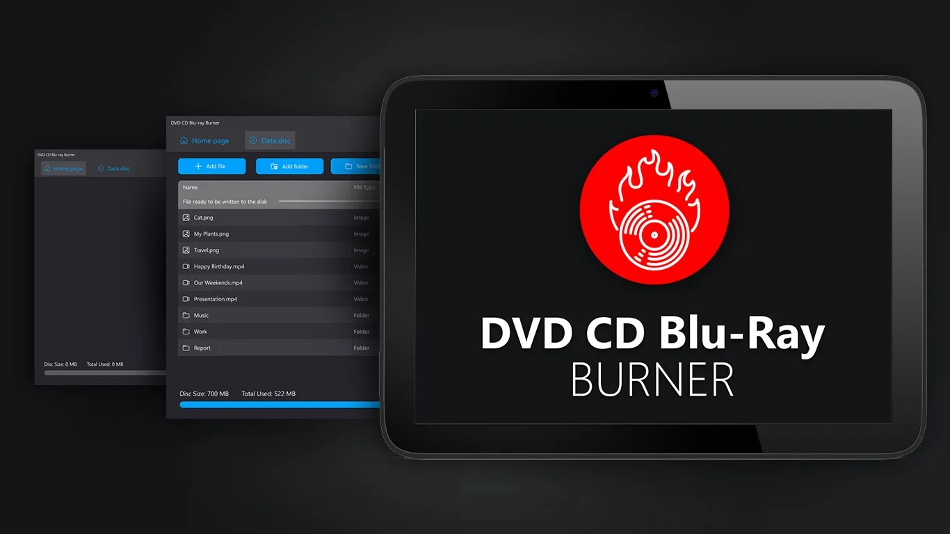 DVD CD Blu-Ray Burner screenshot 1