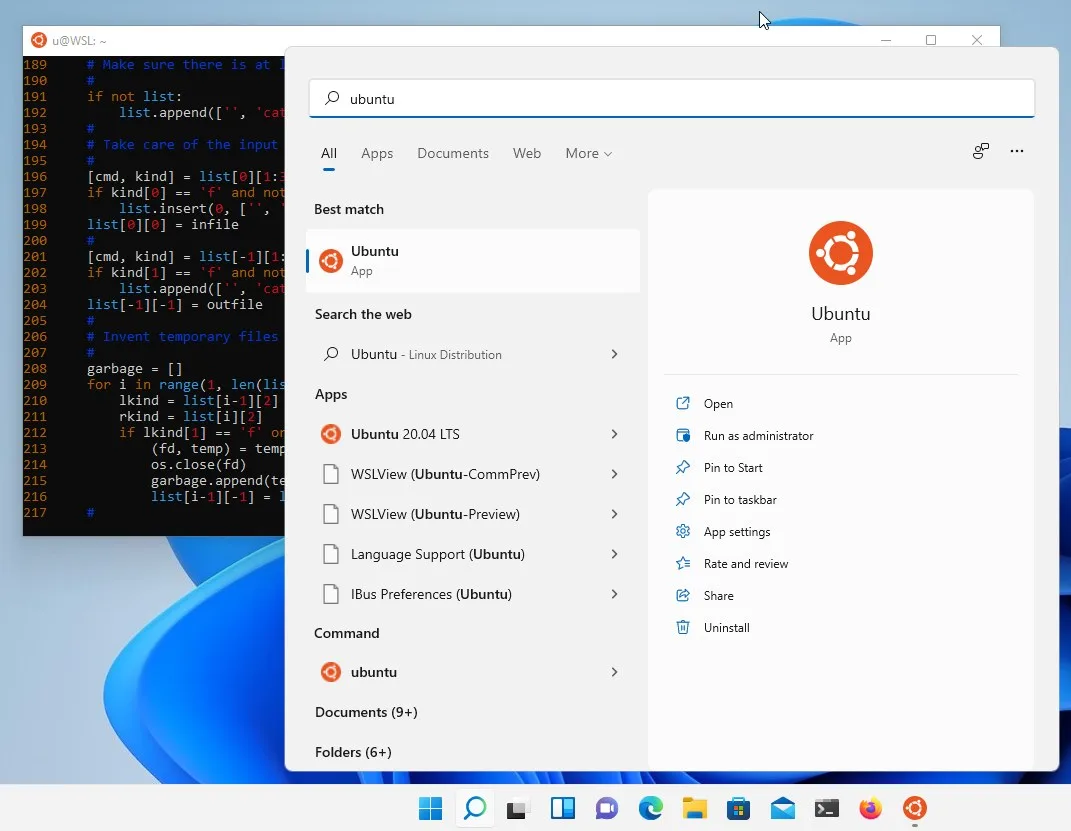 Ubuntu (Preview) screenshot 1