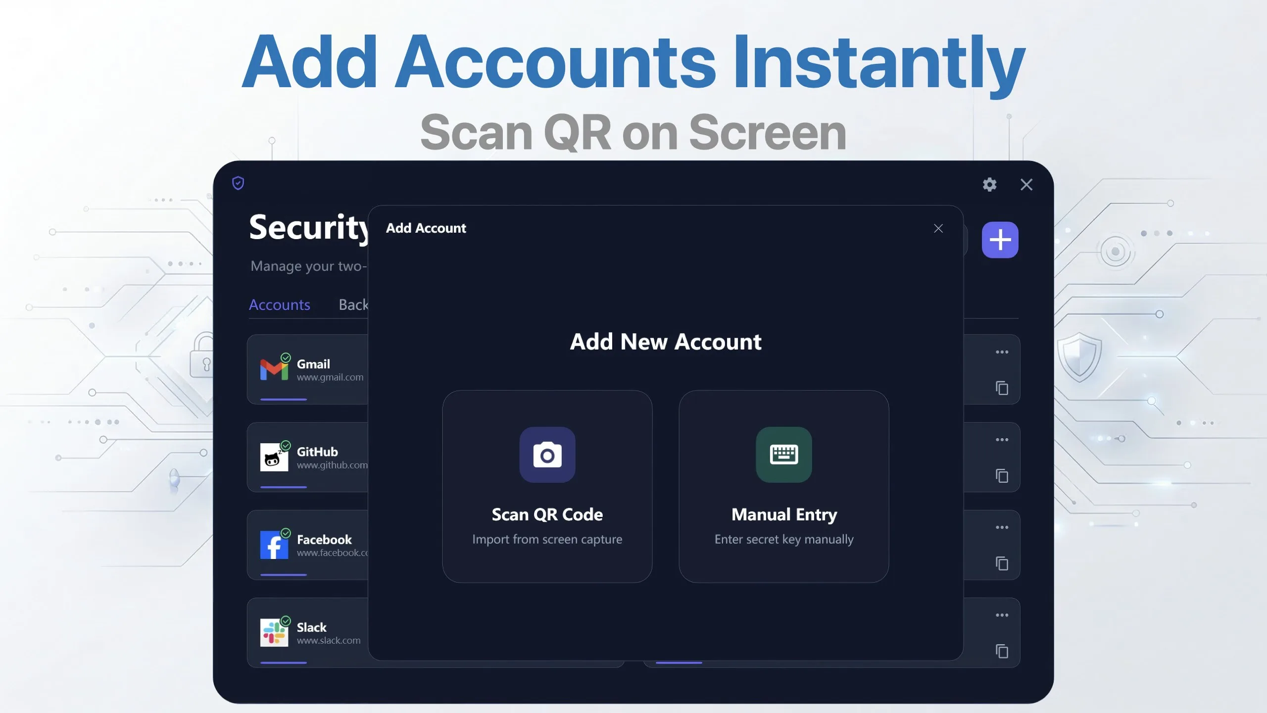 Authenticator App screenshot 2