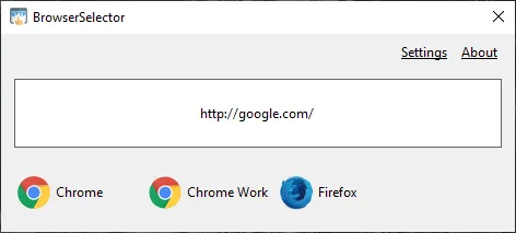 BrowserSelector screenshot 1