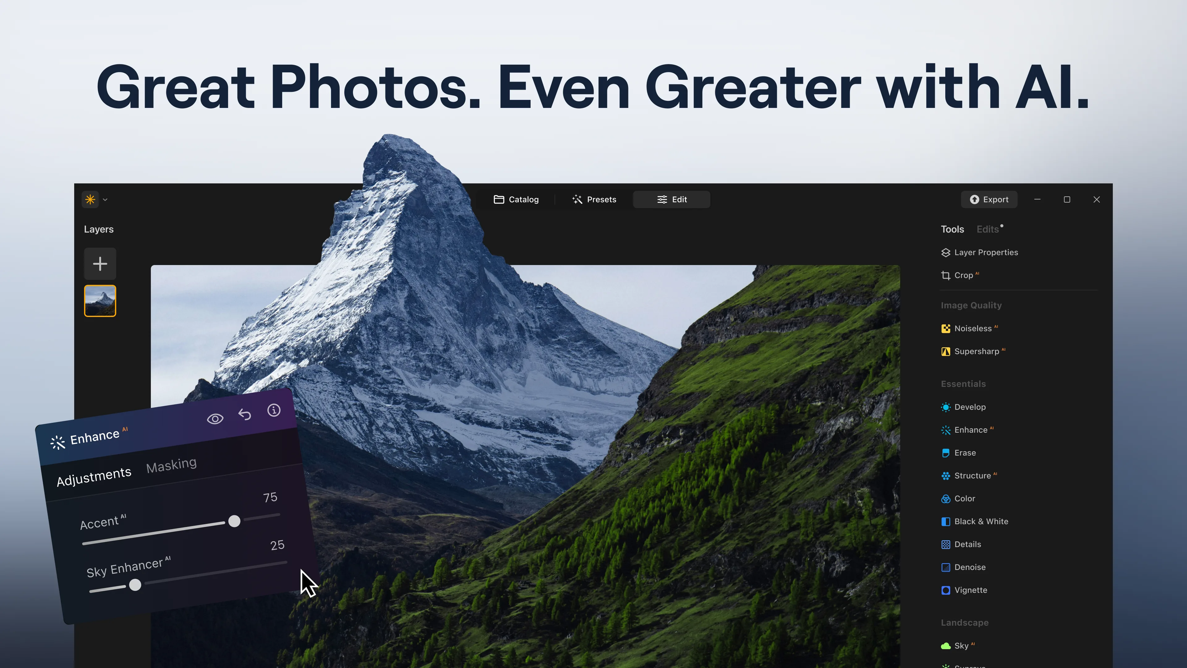 Luminar Neo - AI Photo Editor screenshot 1