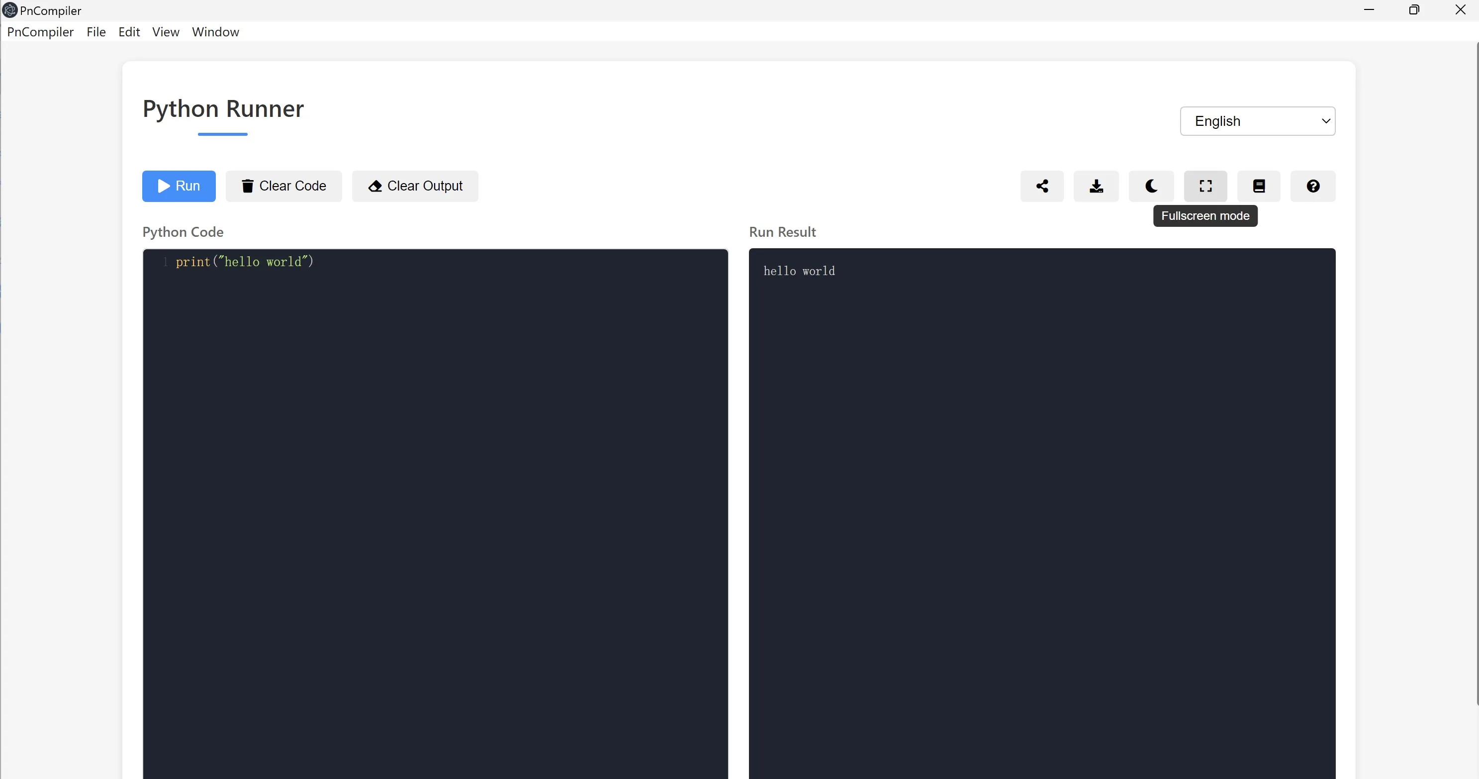 Python Compiler screenshot 1