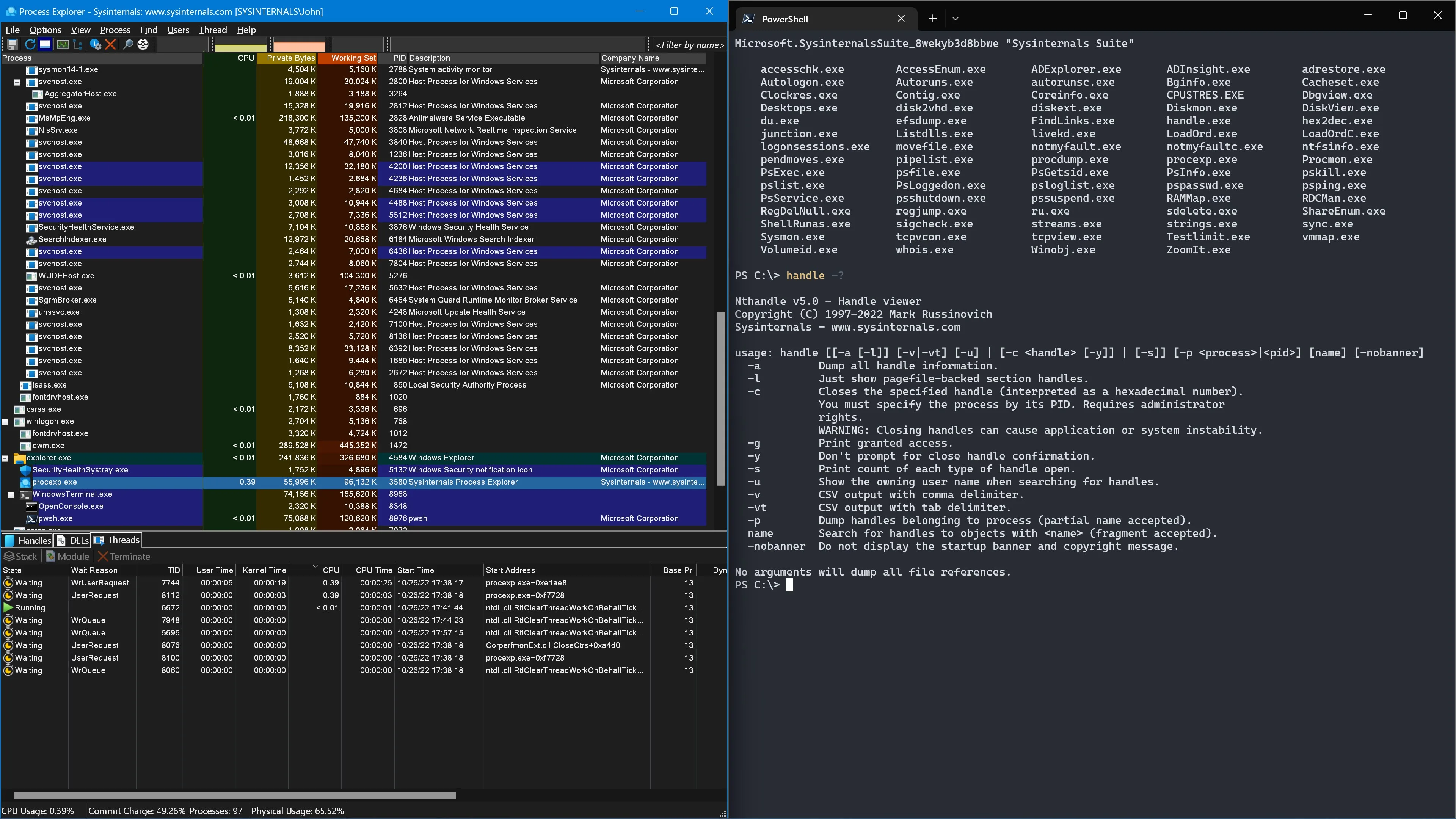 Sysinternals Suite screenshot 1