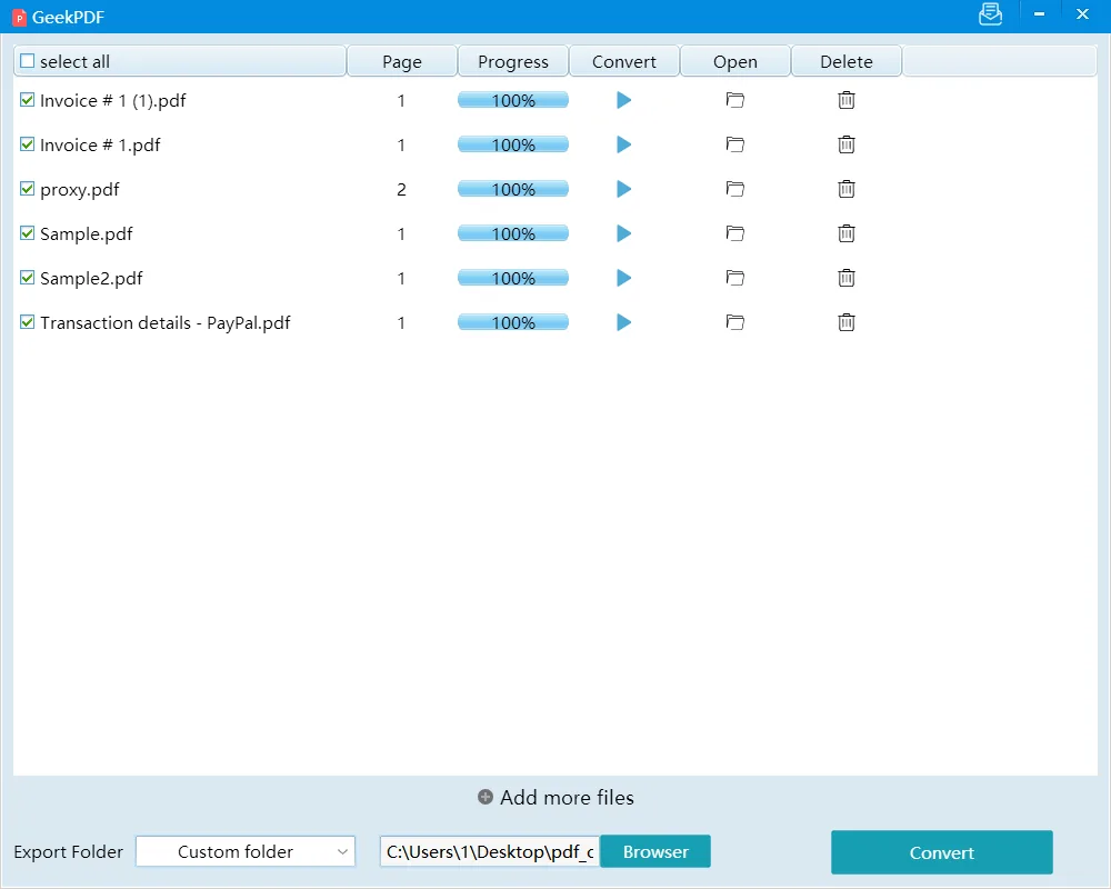 GeekPDF - Convert PDF To Doc screenshot 1