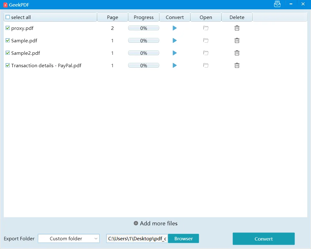 GeekPDF - Convert PDF To Doc screenshot 2