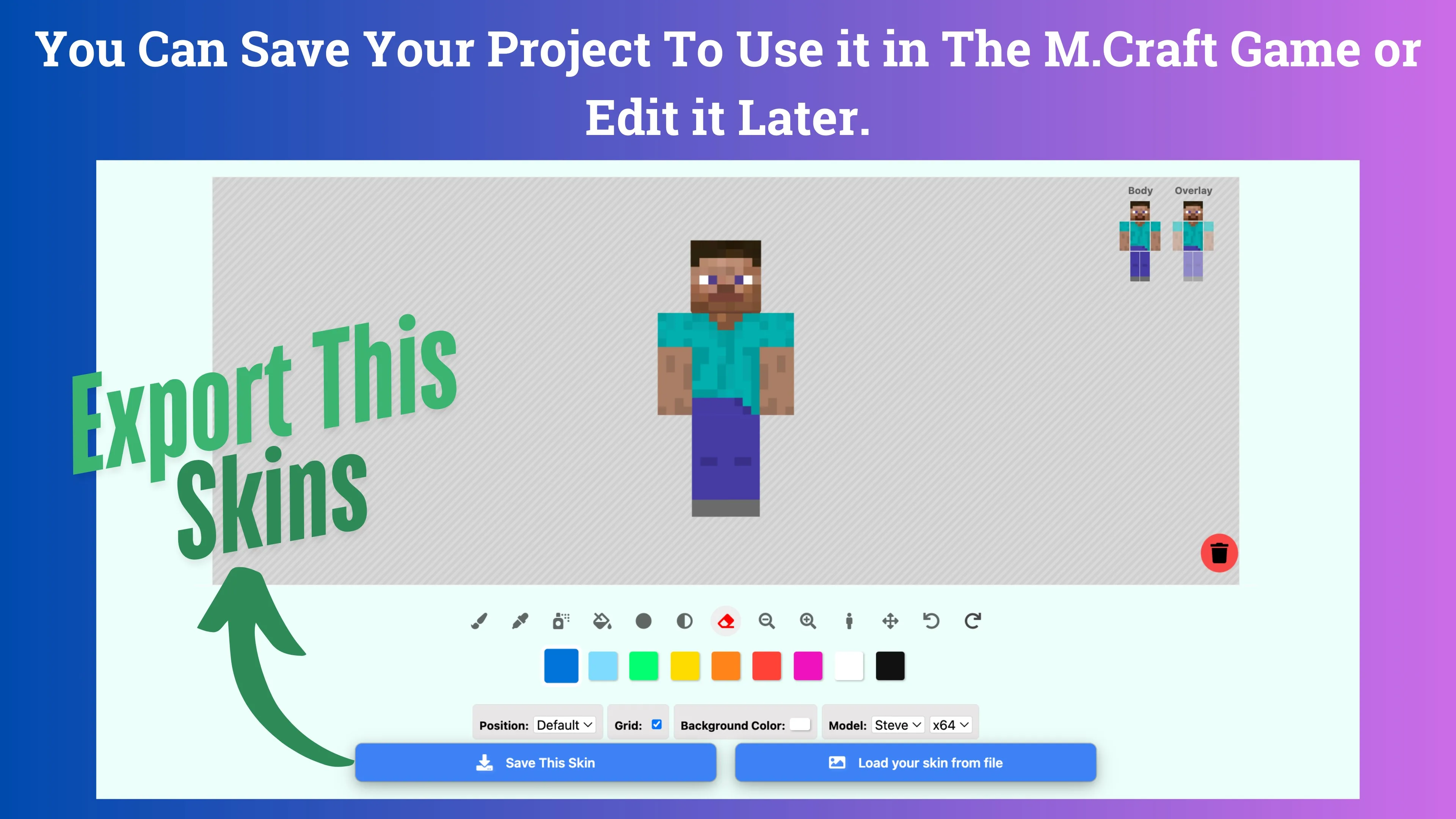 Skin Editor screenshot 2
