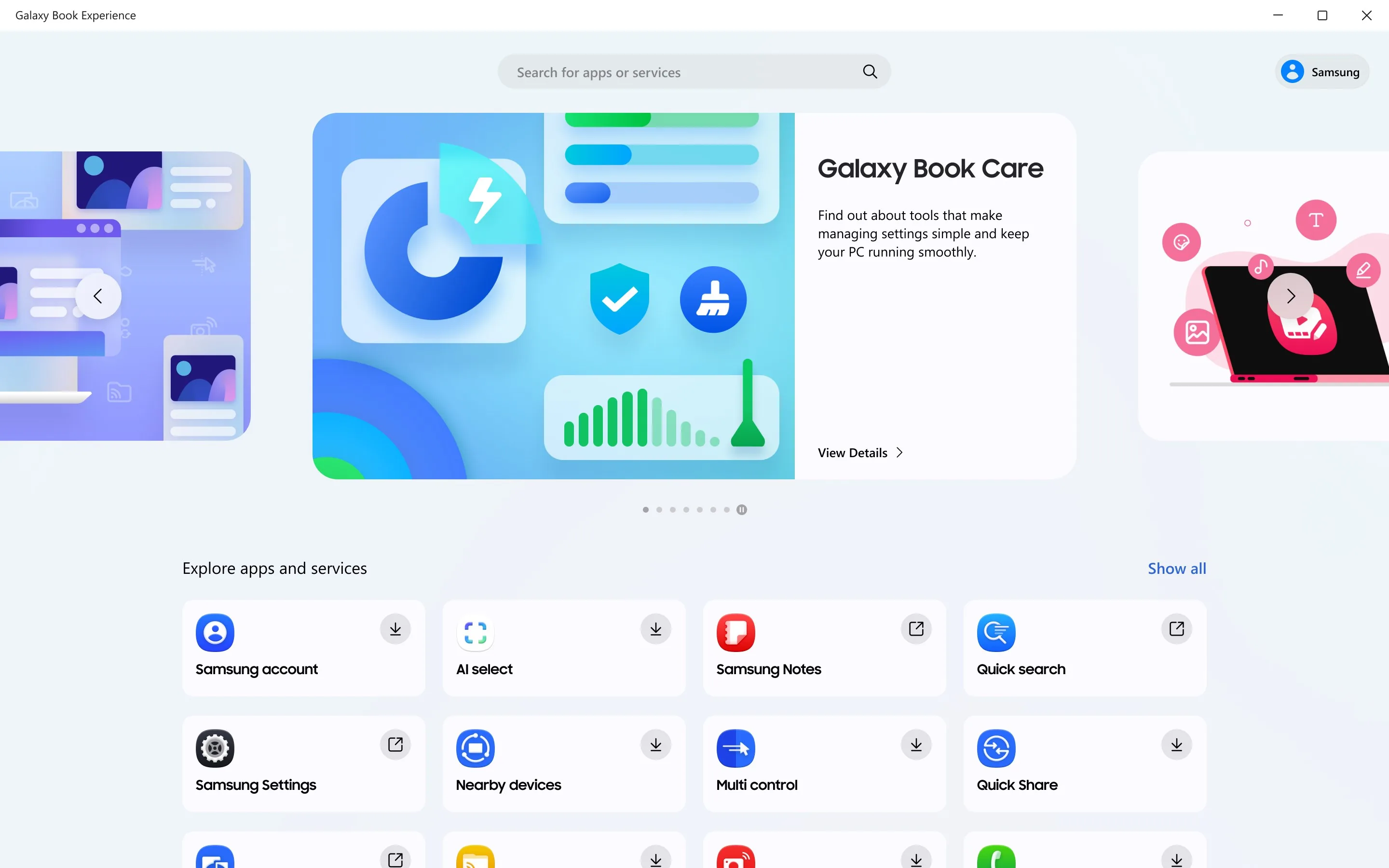Galaxy Book Experience screenshot 4