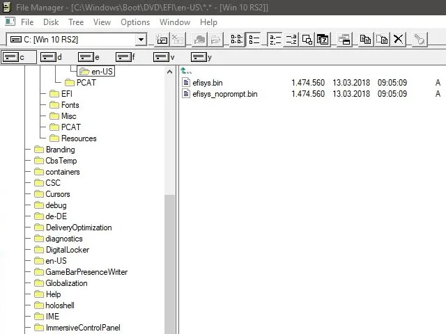 Windows File Manager screenshot 1