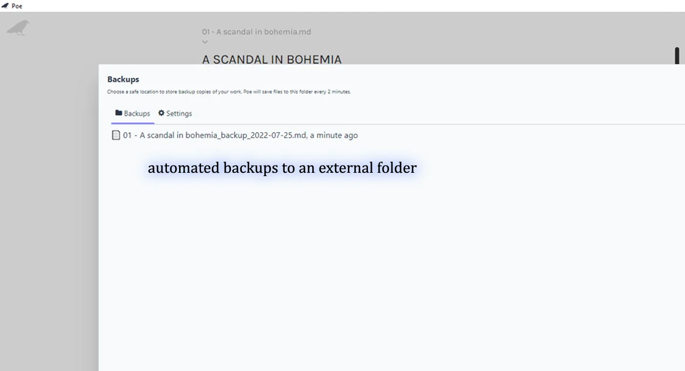 poe-writer screenshot 2