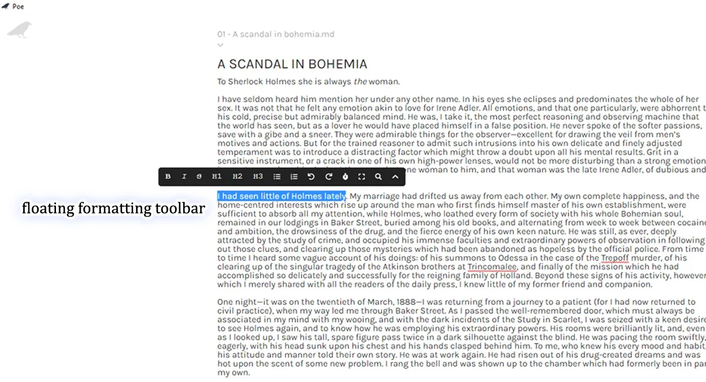 poe-writer screenshot 3