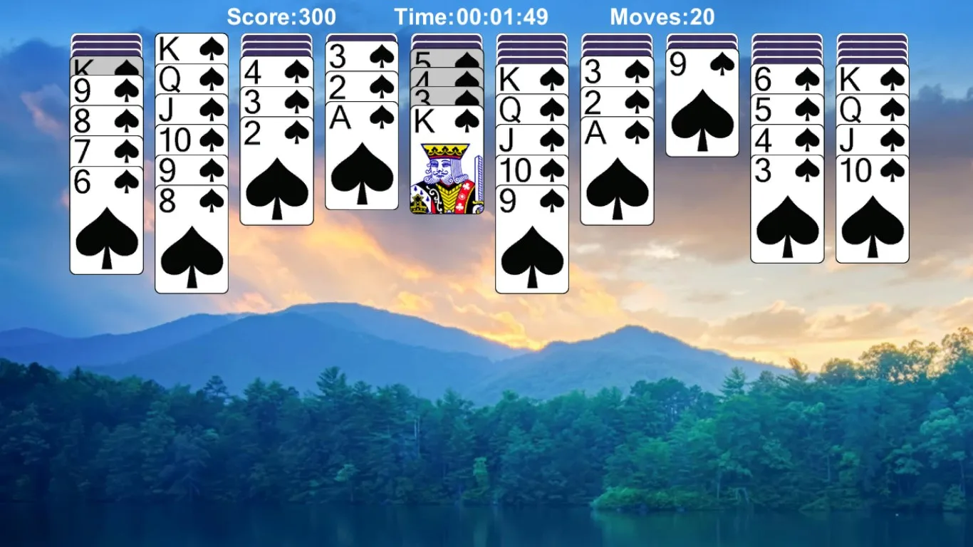 Spider Solitaire Pro!! - No Ads screenshot 1