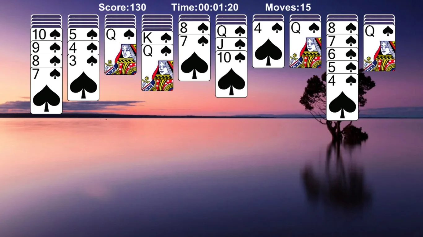 Spider Solitaire Pro!! - No Ads screenshot 2