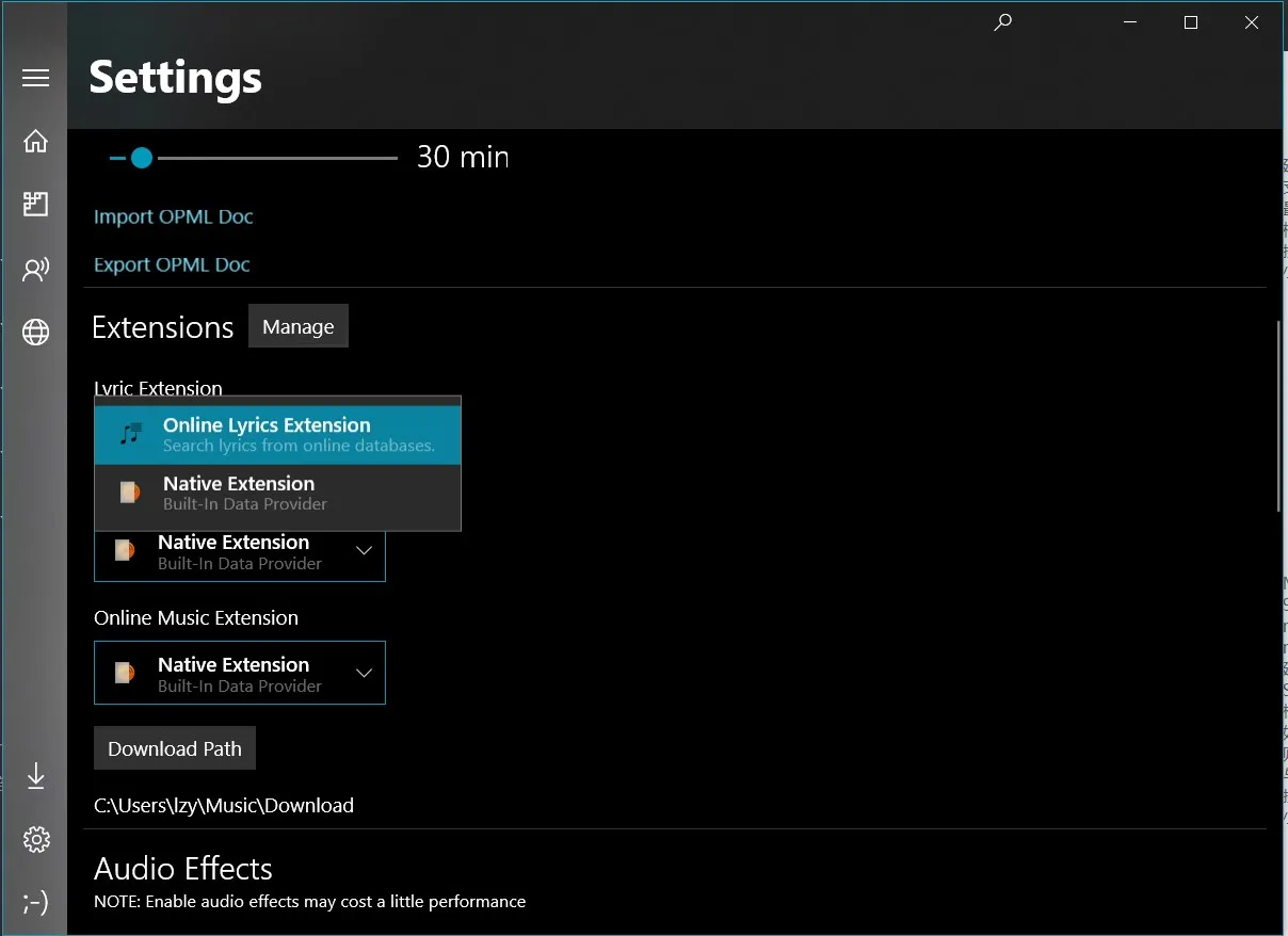 Aurora Music Online Lyrics Extension screenshot 1