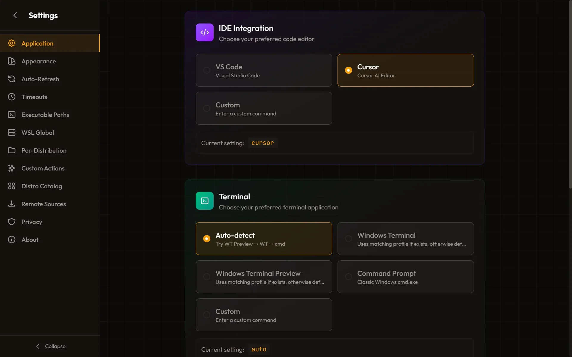 WSL UI screenshot 5