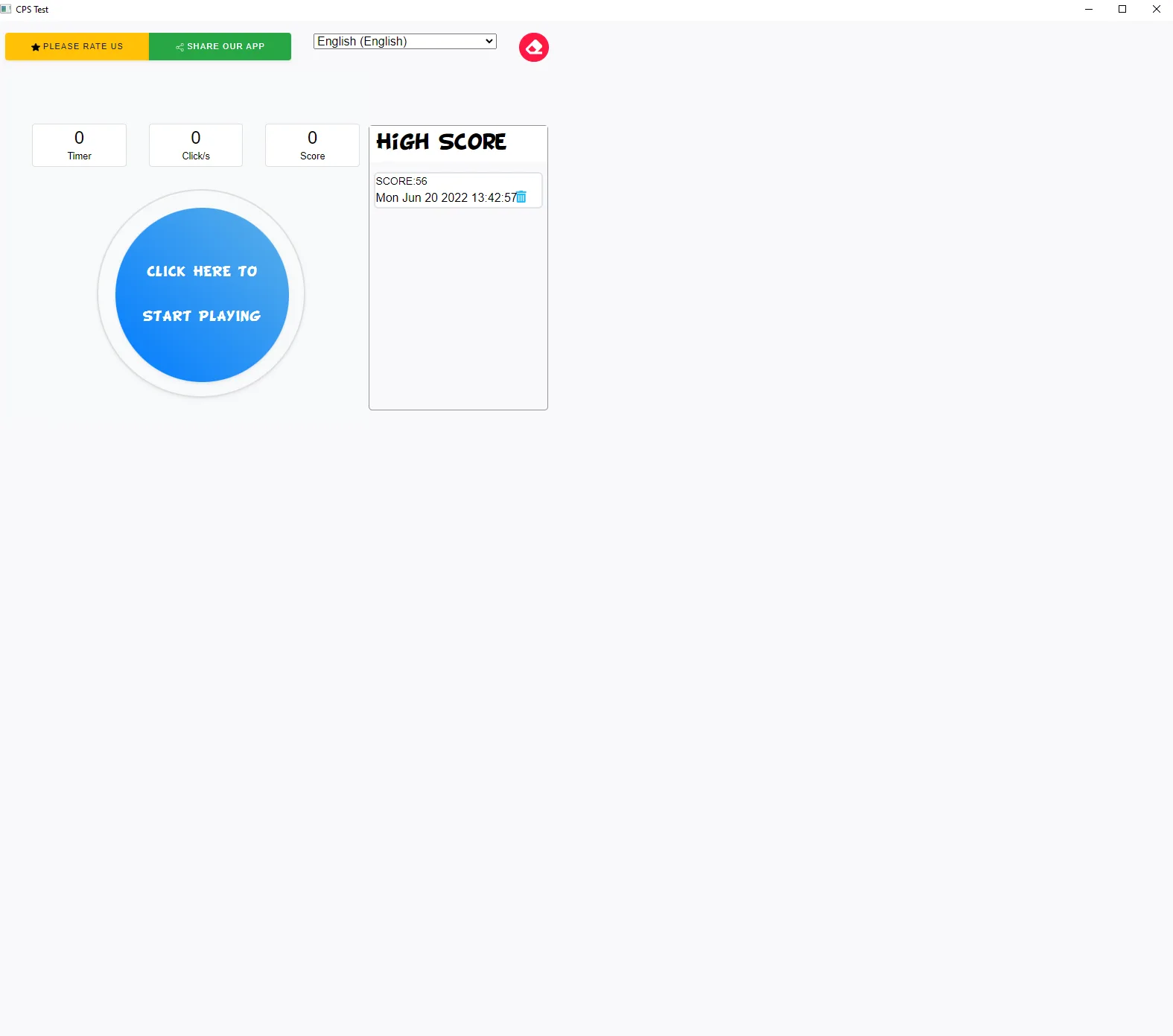 Free CPS Test screenshot 1