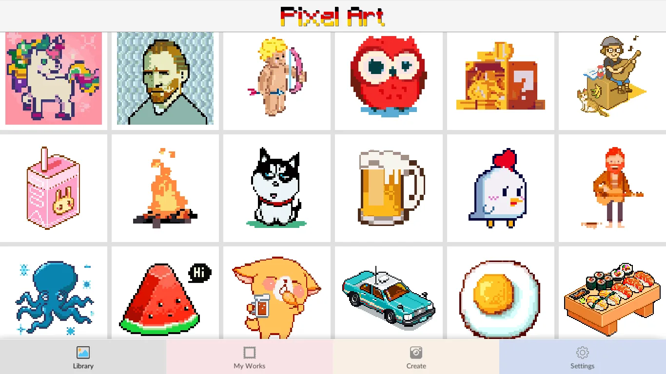 Pixel Art: Color by Number. screenshot 2