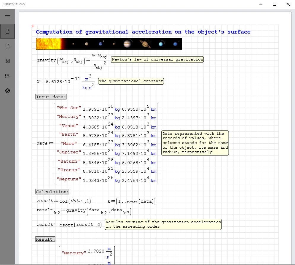 SMath Studio screenshot 3
