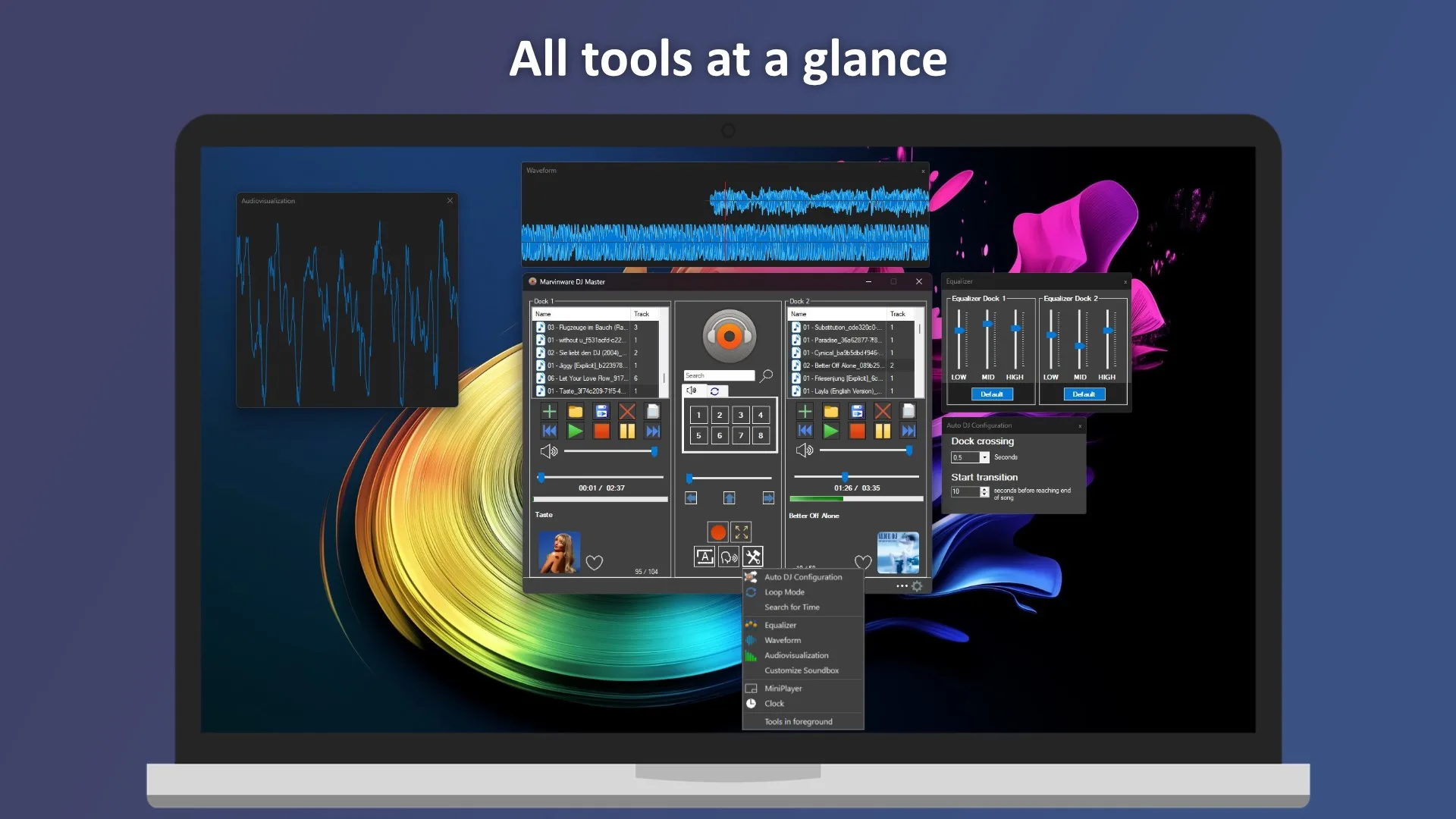 Marvinware DJ Master - DJ Software and Music Player screenshot 1