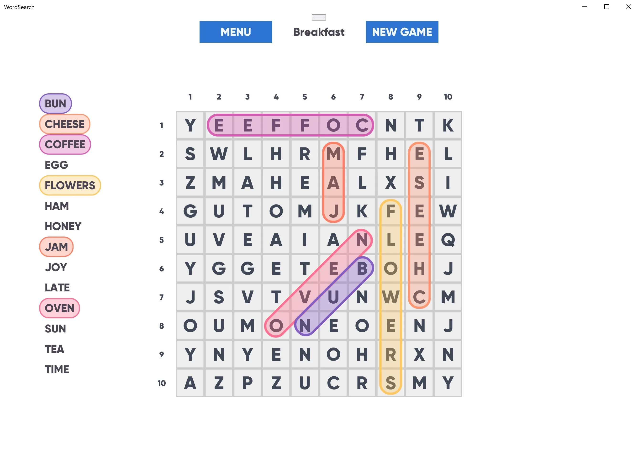 Word Search Puzzles Game screenshot 1