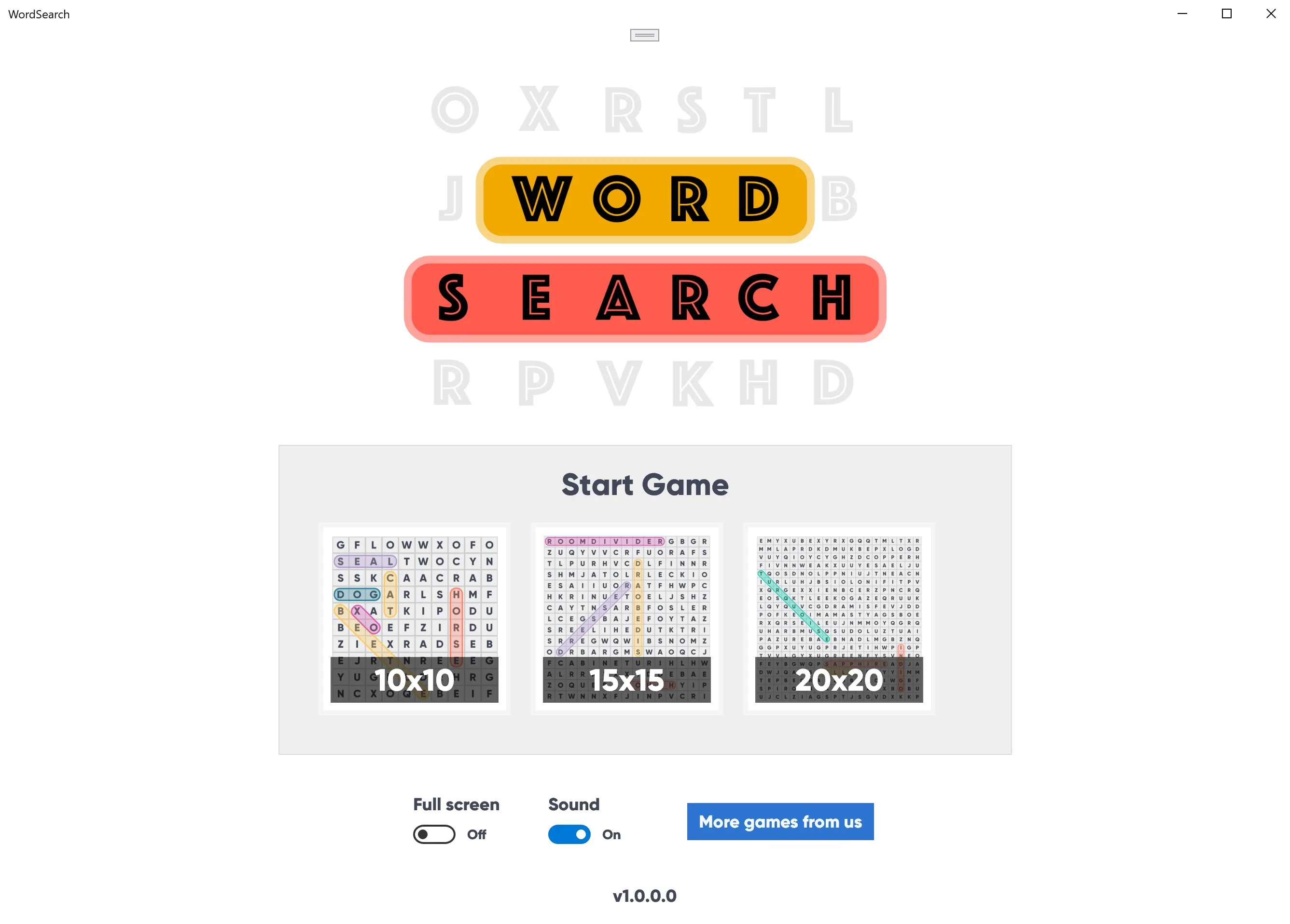 Word Search Puzzles Game screenshot 3