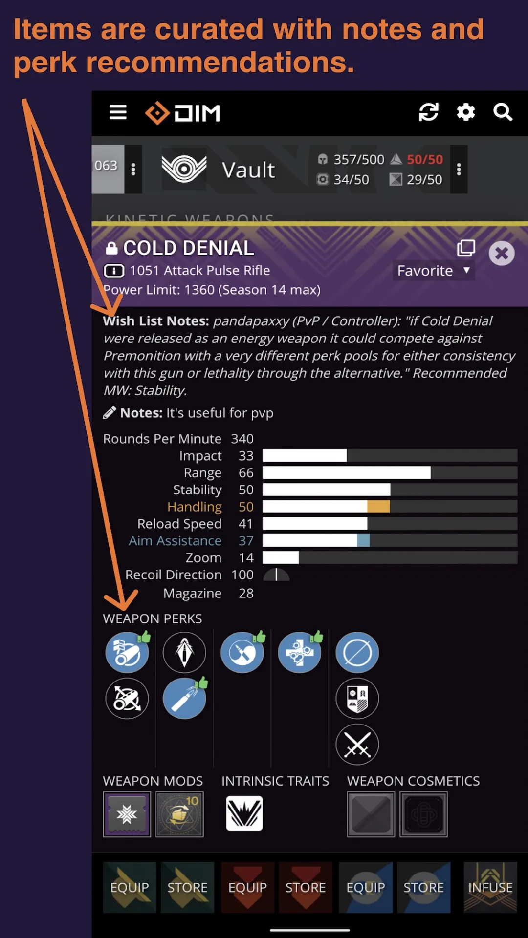 Destiny Item Manager (DIM) screenshot 1