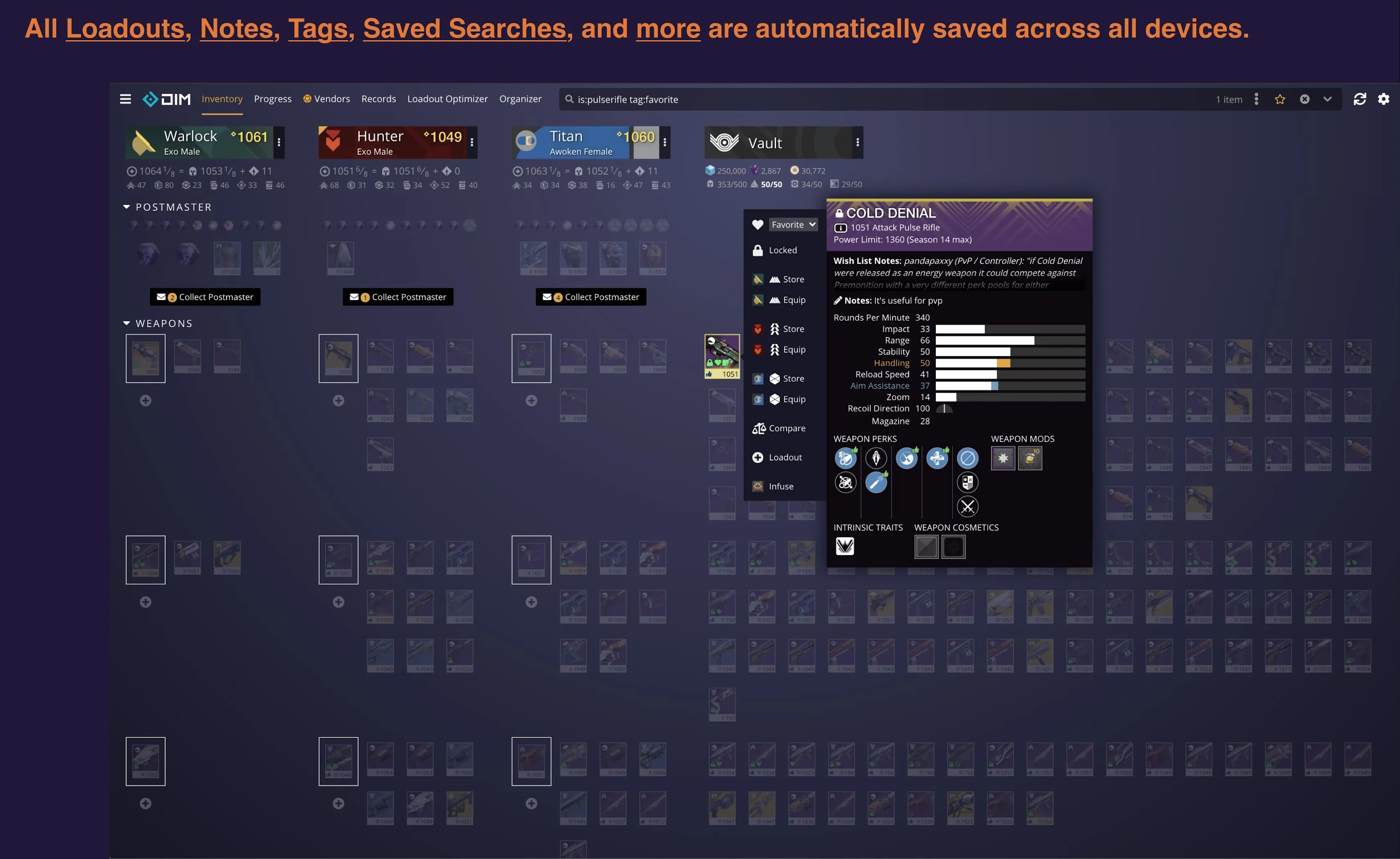 Destiny Item Manager (DIM) screenshot 2