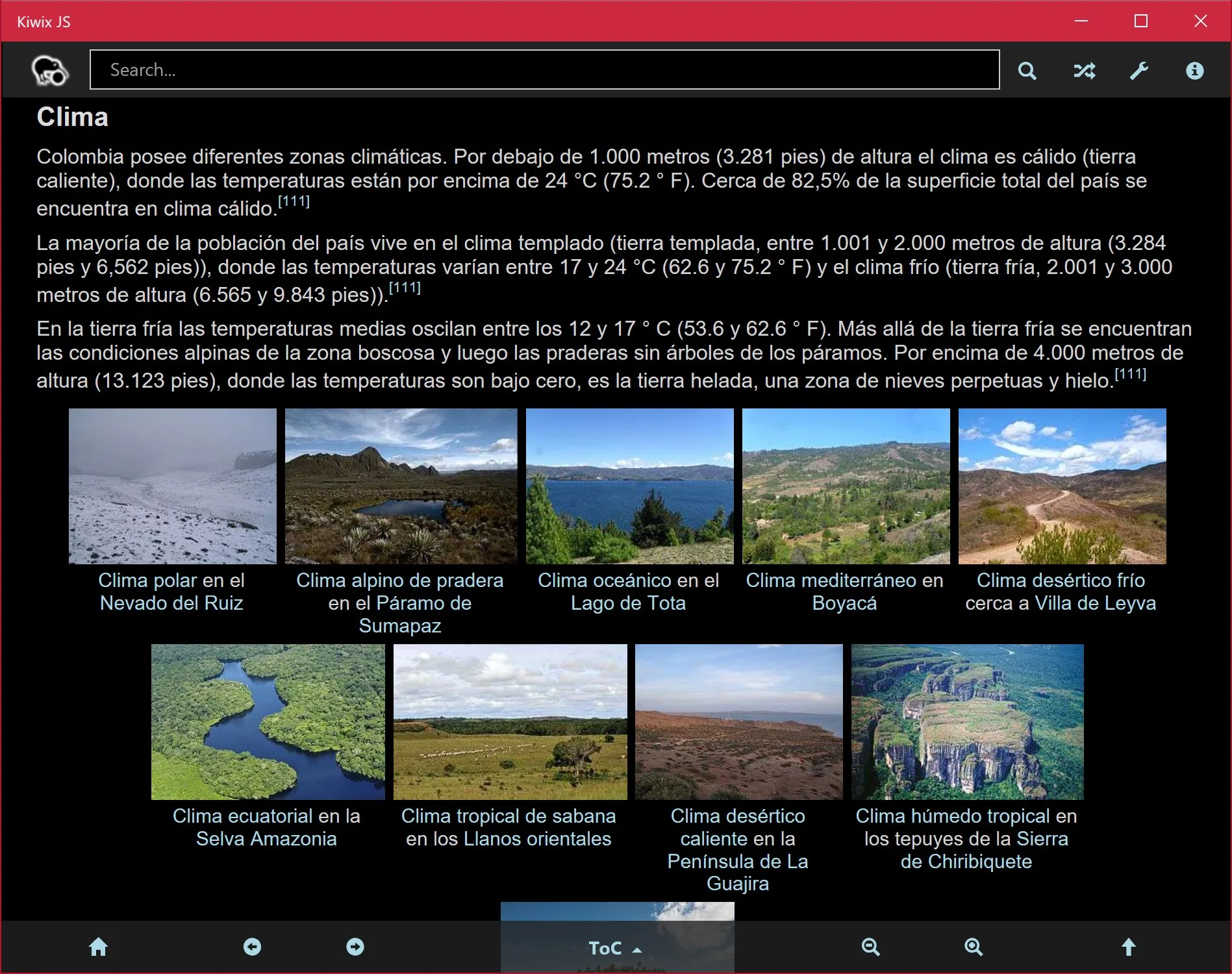 Kiwix JS screenshot 3