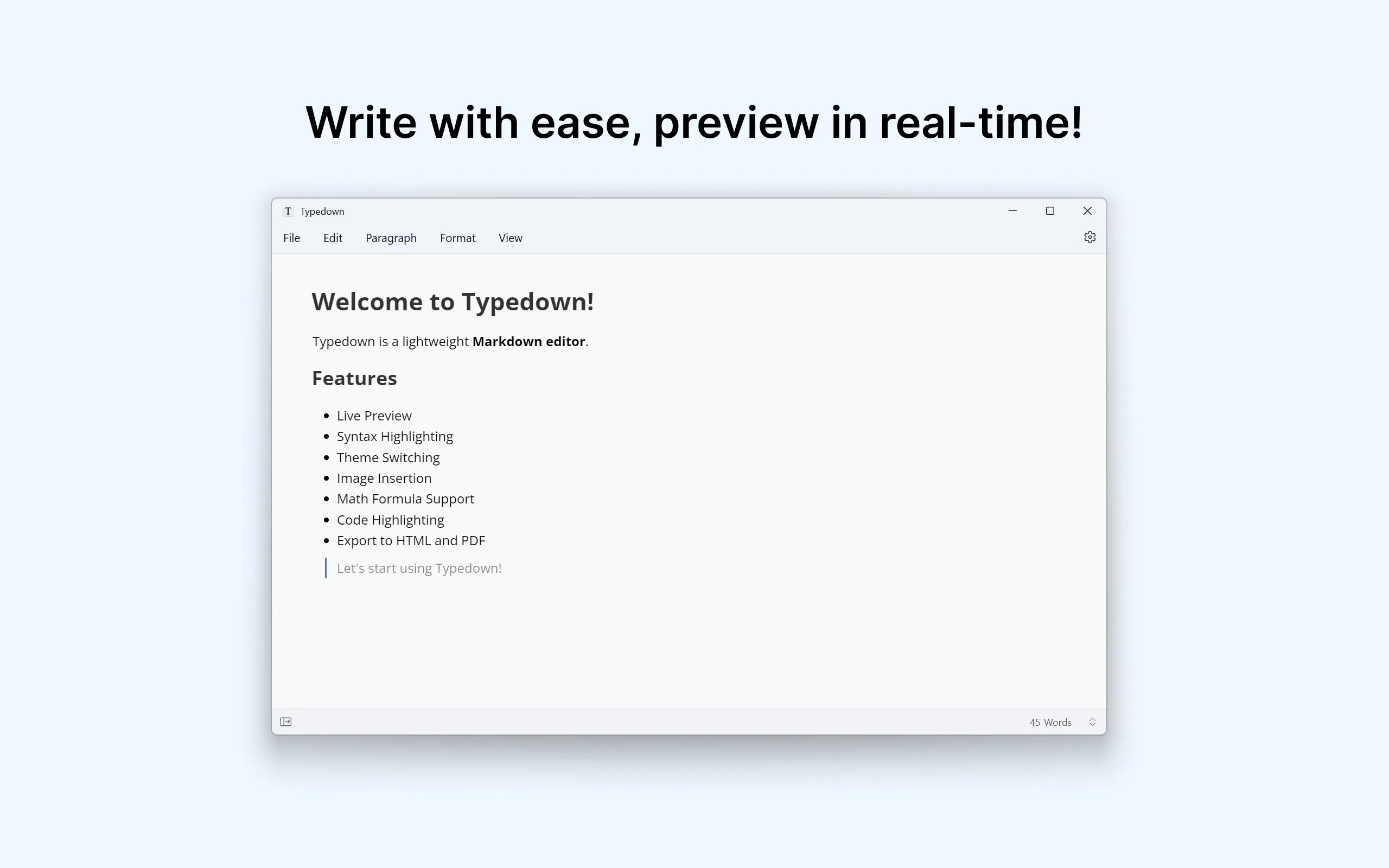Typedown screenshot 4