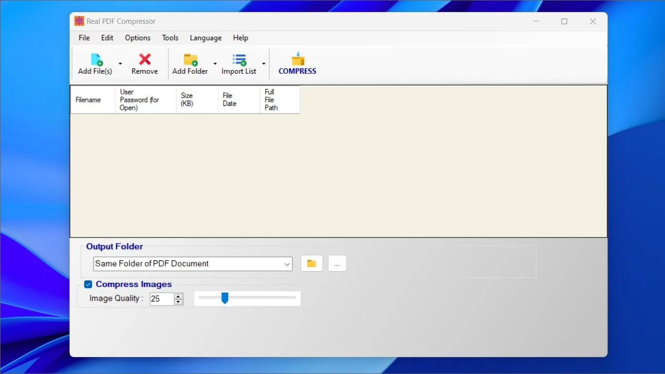 Real PDF Compressor screenshot 1