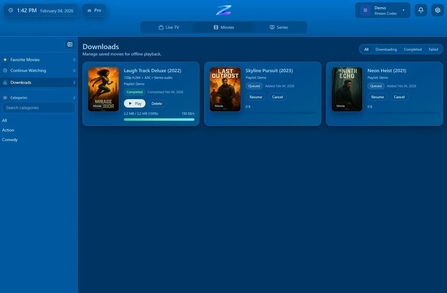 IPTV Player Zero screenshot 4