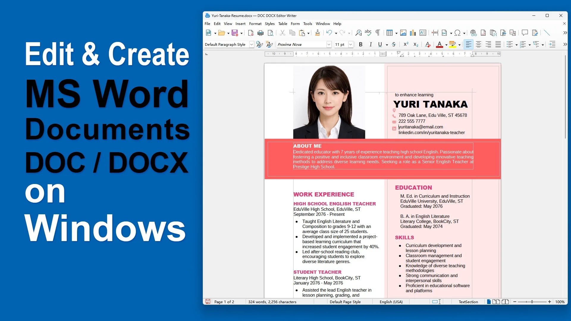 DOC DOCX Editor screenshot 1