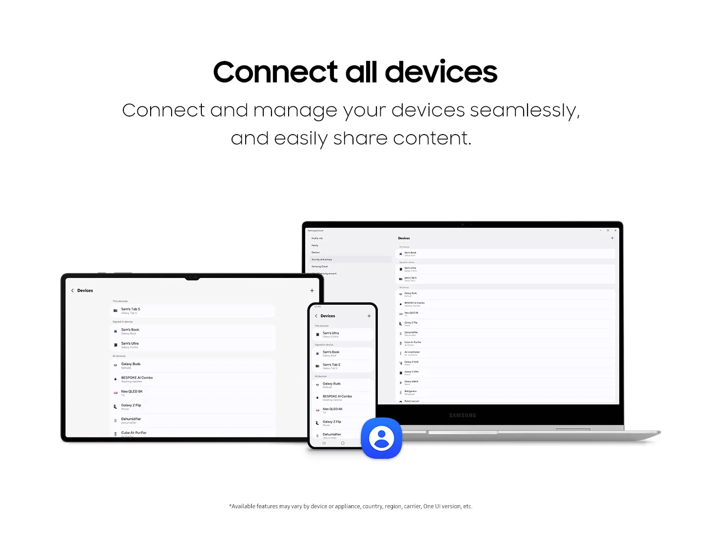 Samsung account screenshot 2