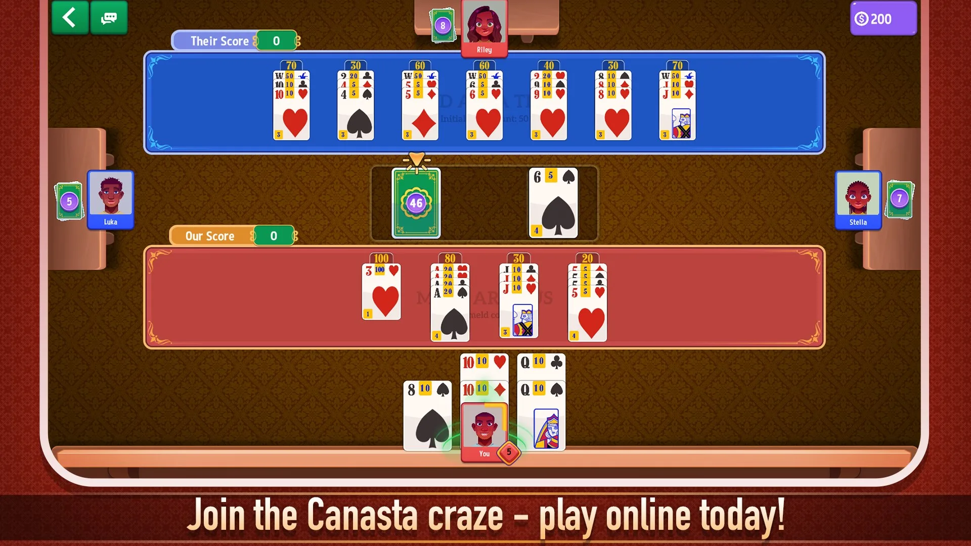 Canasta: Card Game screenshot 1