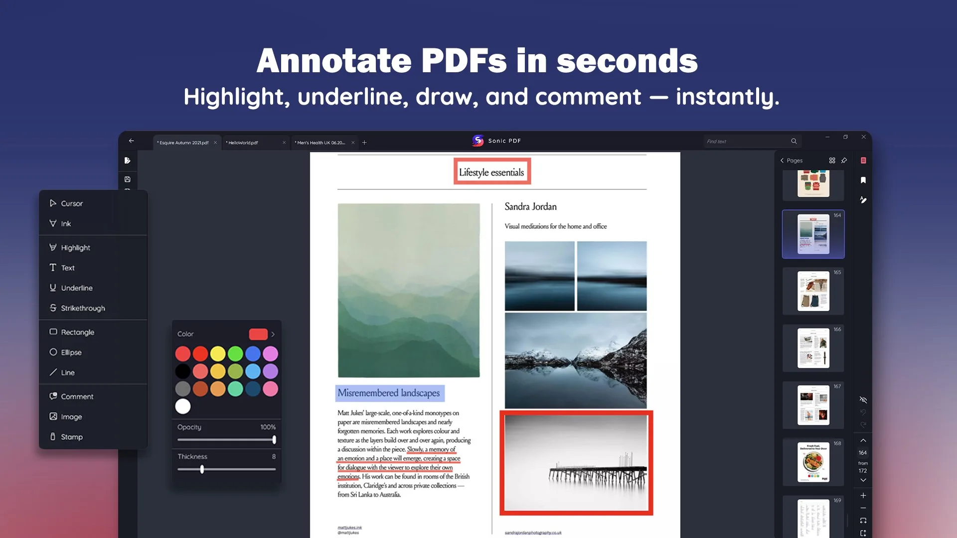 Sonic PDF – Edit, Merge & Convert PDFs screenshot 1