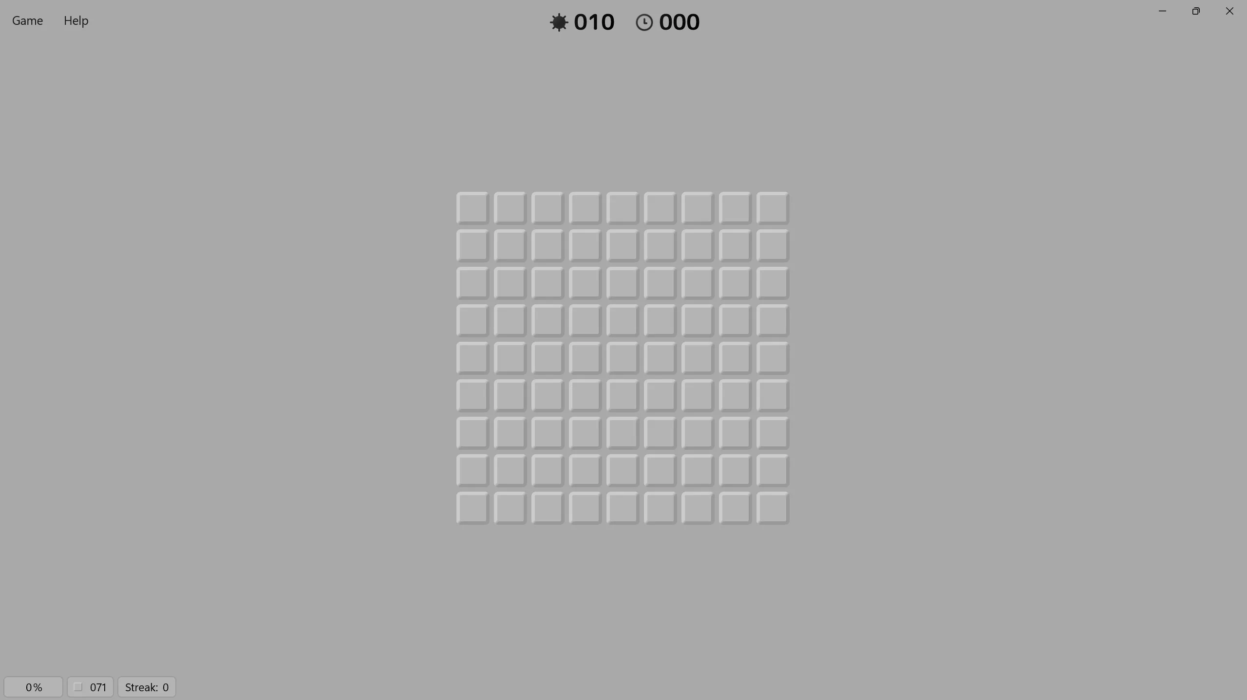 Minesweep screenshot 1