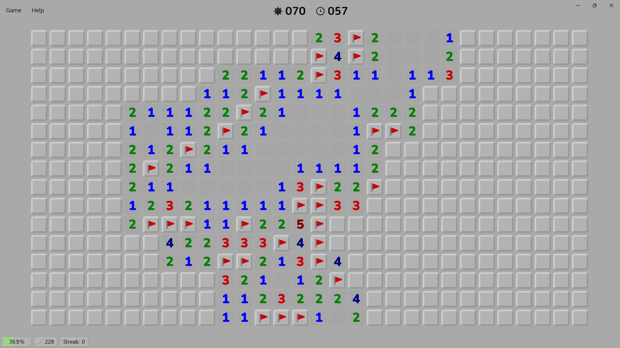 Minesweep screenshot 2