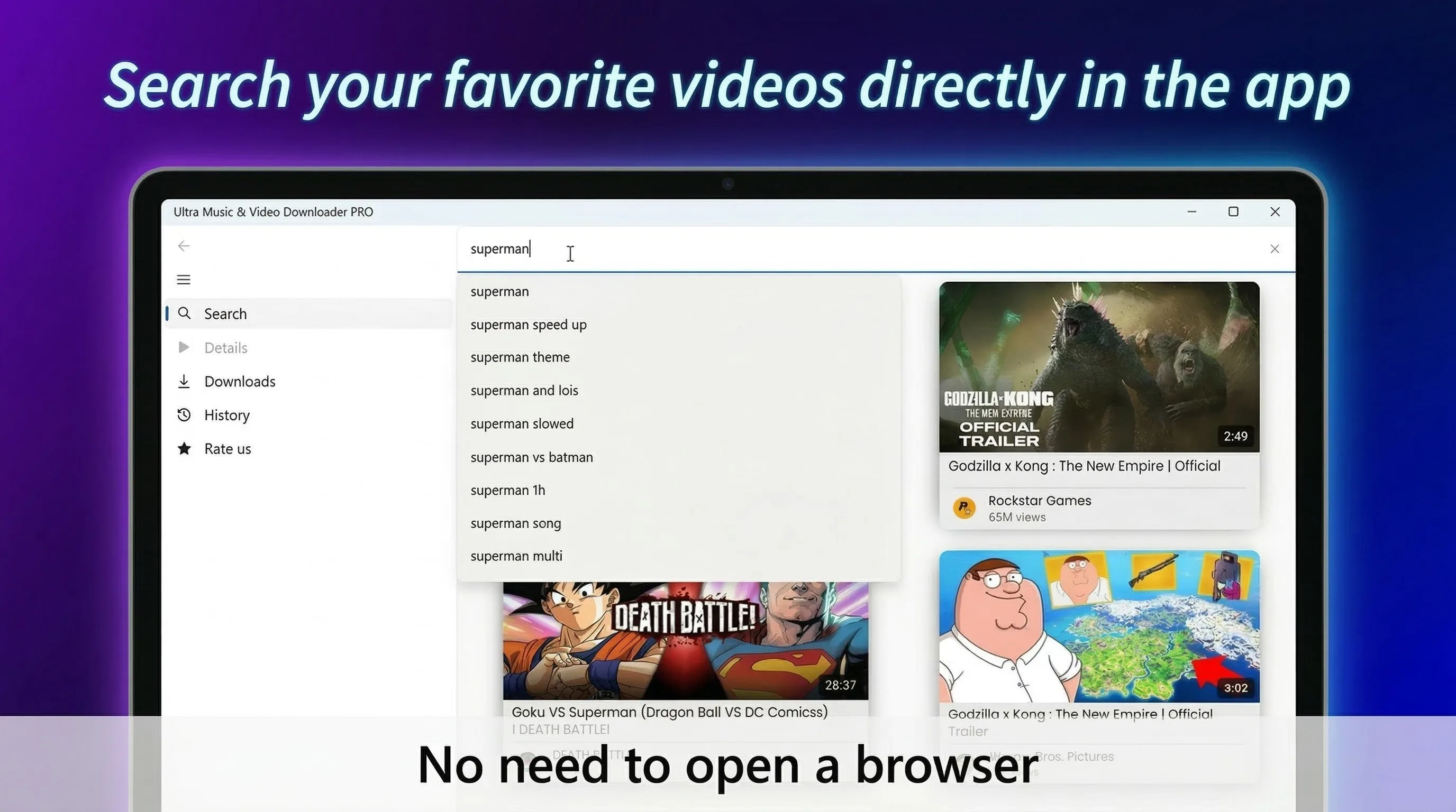 Ultra Music & Video Downloader PRO screenshot 2