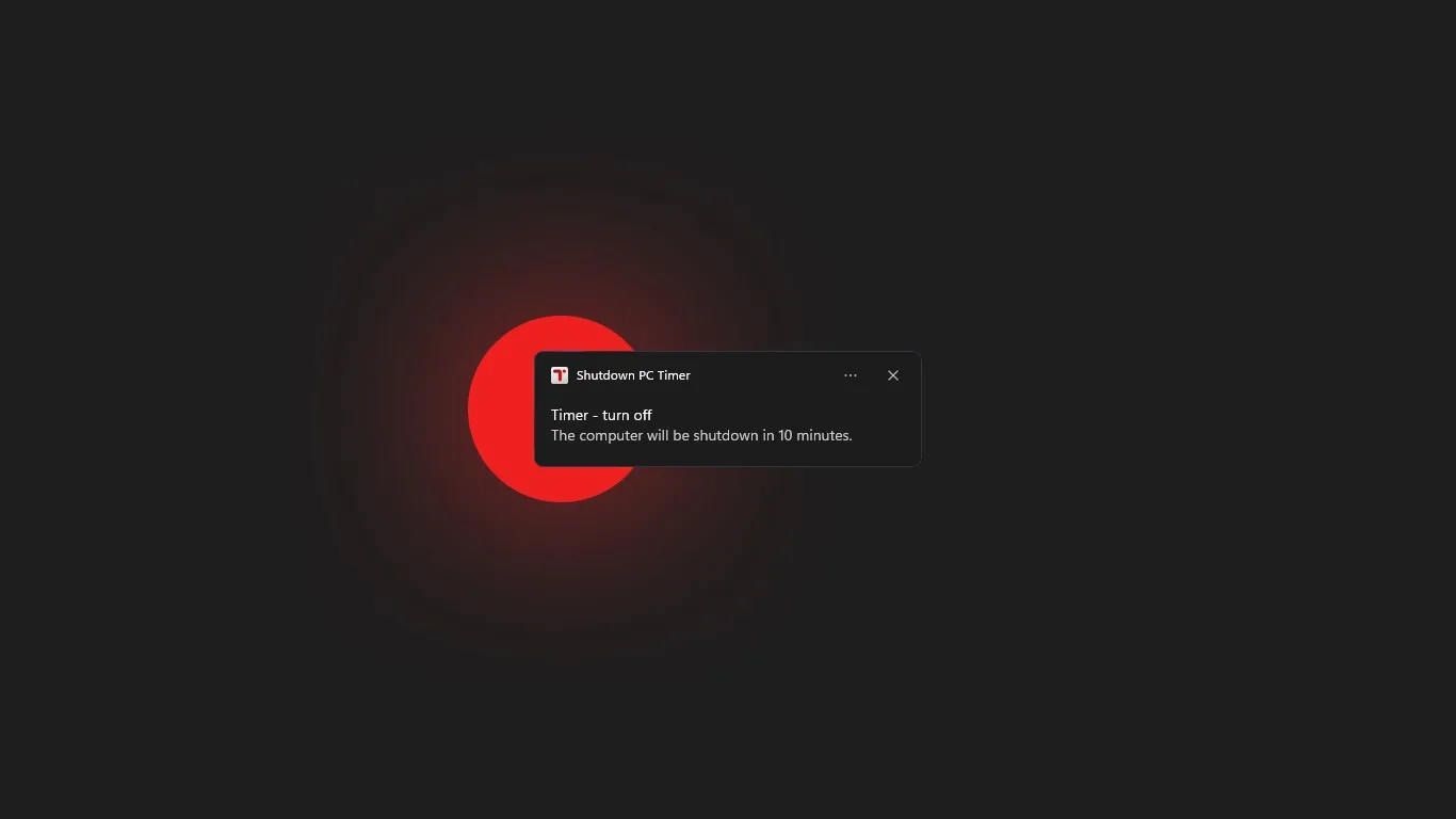 Shutdown PC Timer screenshot 1
